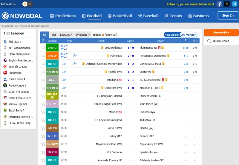 Cấu trúc dữ liệu và công nghệ đứng sau Nowgoal 828